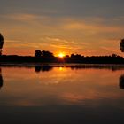 Sonnenuntergang am IJssel, NL