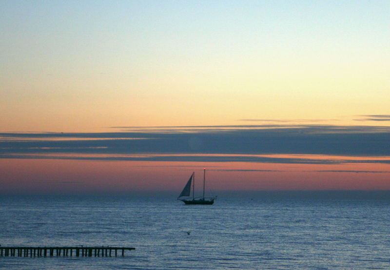 Sonnenuntergang am Ijsselmeer