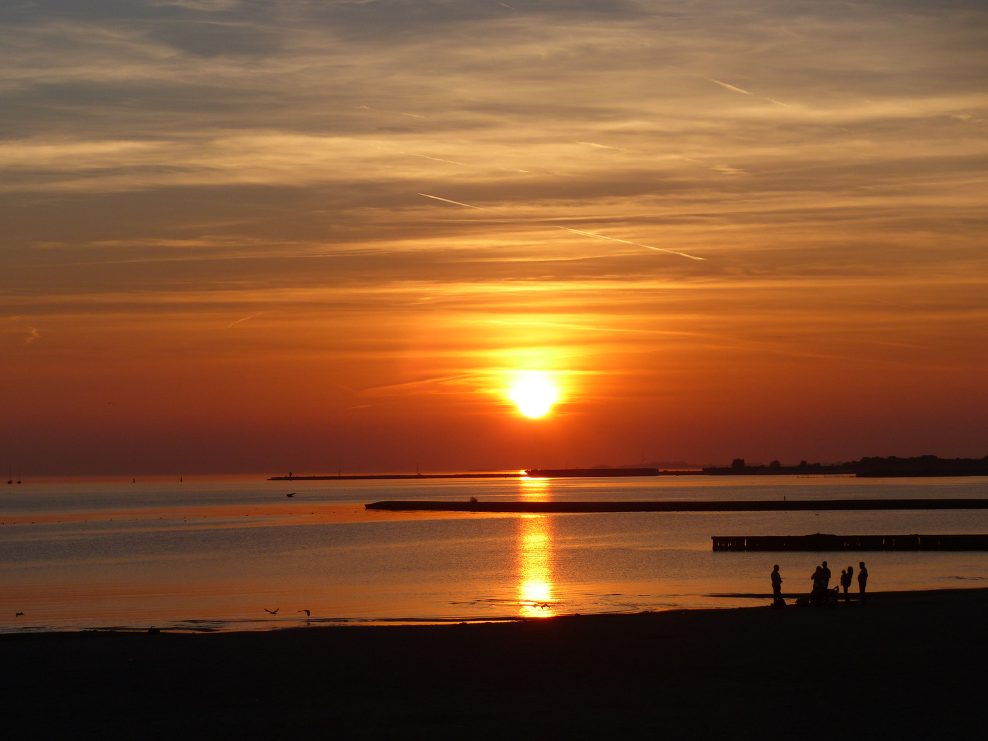 Sonnenuntergang am IJsselmeer