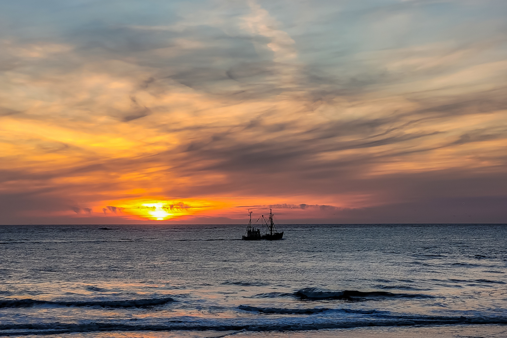 Sonnenuntergang am Ijsselmeer