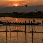 Sonnenuntergang am Inle Lake