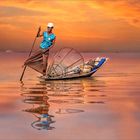 Sonnenuntergang am Inle See