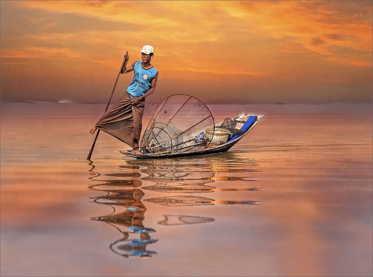 Sonnenuntergang am Inle See