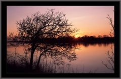 Sonnenuntergang am Inn