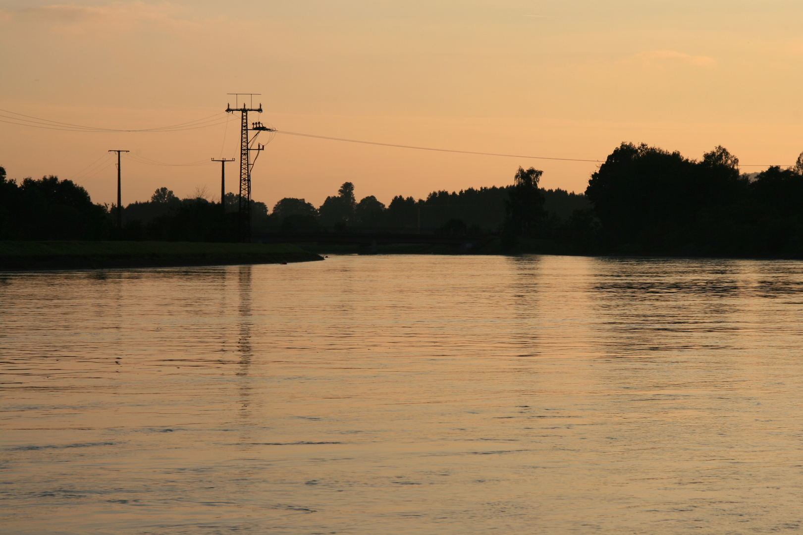 Sonnenuntergang am Innkanal