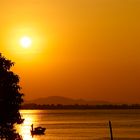 sonnenuntergang am irrawaddy