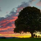 Sonnenuntergang am Irschenberg