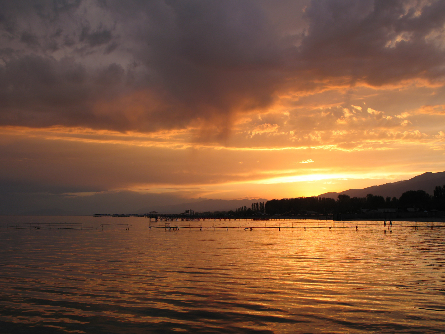 Sonnenuntergang am Issikul