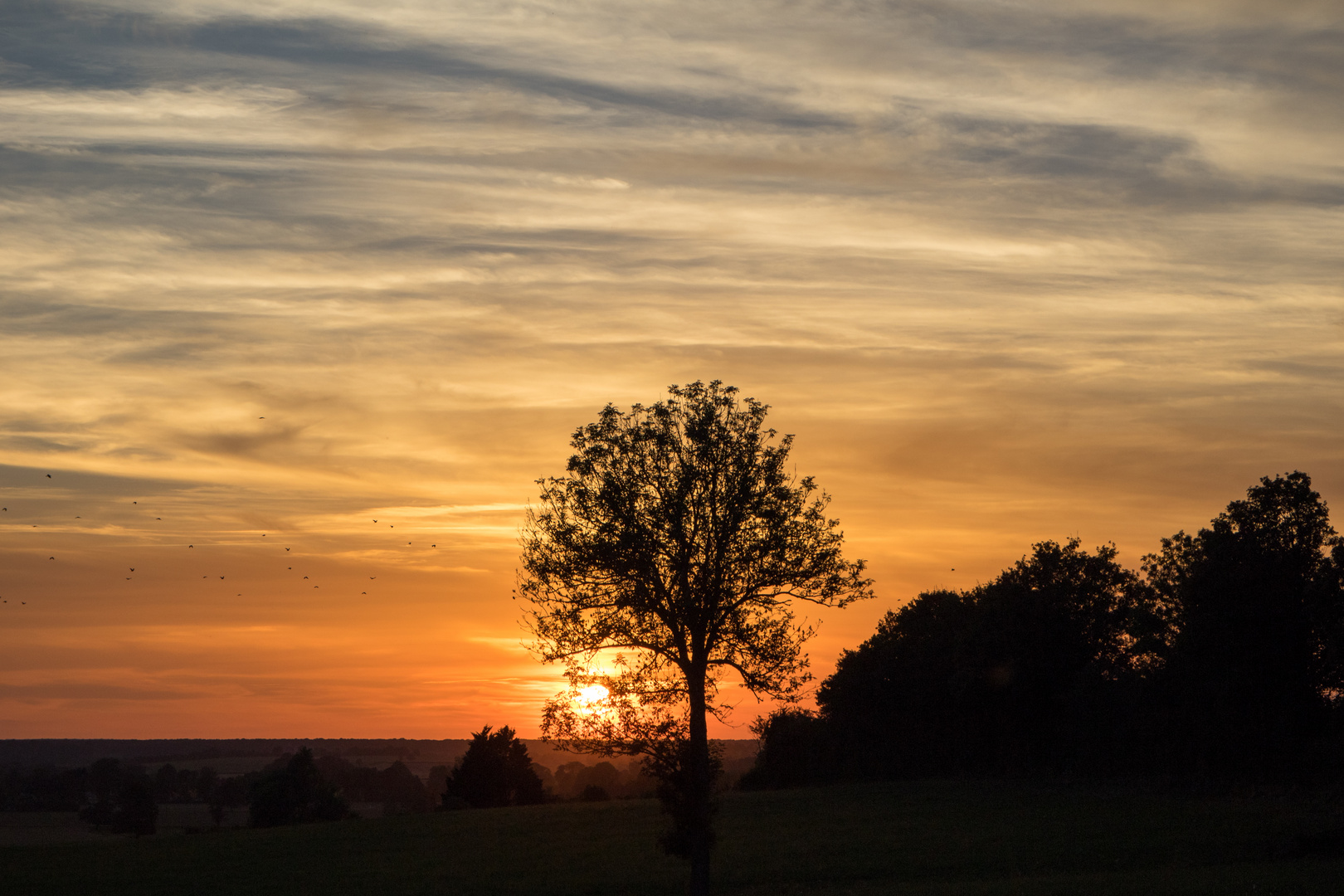 Sonnenuntergang am Jakobsweg