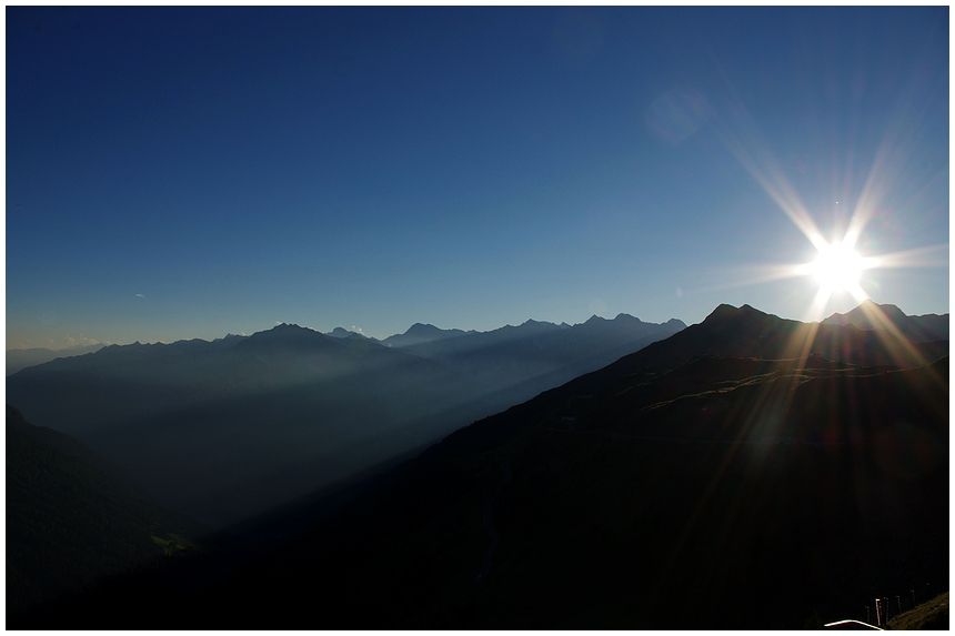 Sonnenuntergang am Jaufenpass!