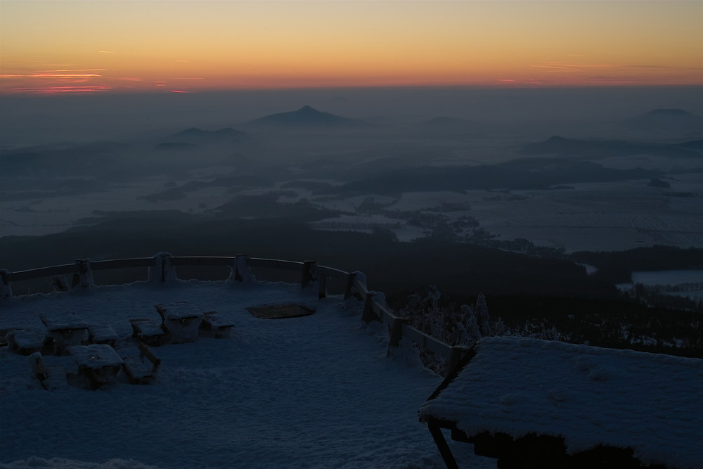 Sonnenuntergang am Jeschken (CZ) II