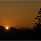 Sonnenuntergang am Jochpass