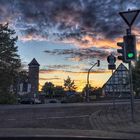 Sonnenuntergang am Johannimarkt in Holzminden mit tollen Wolkenformationen