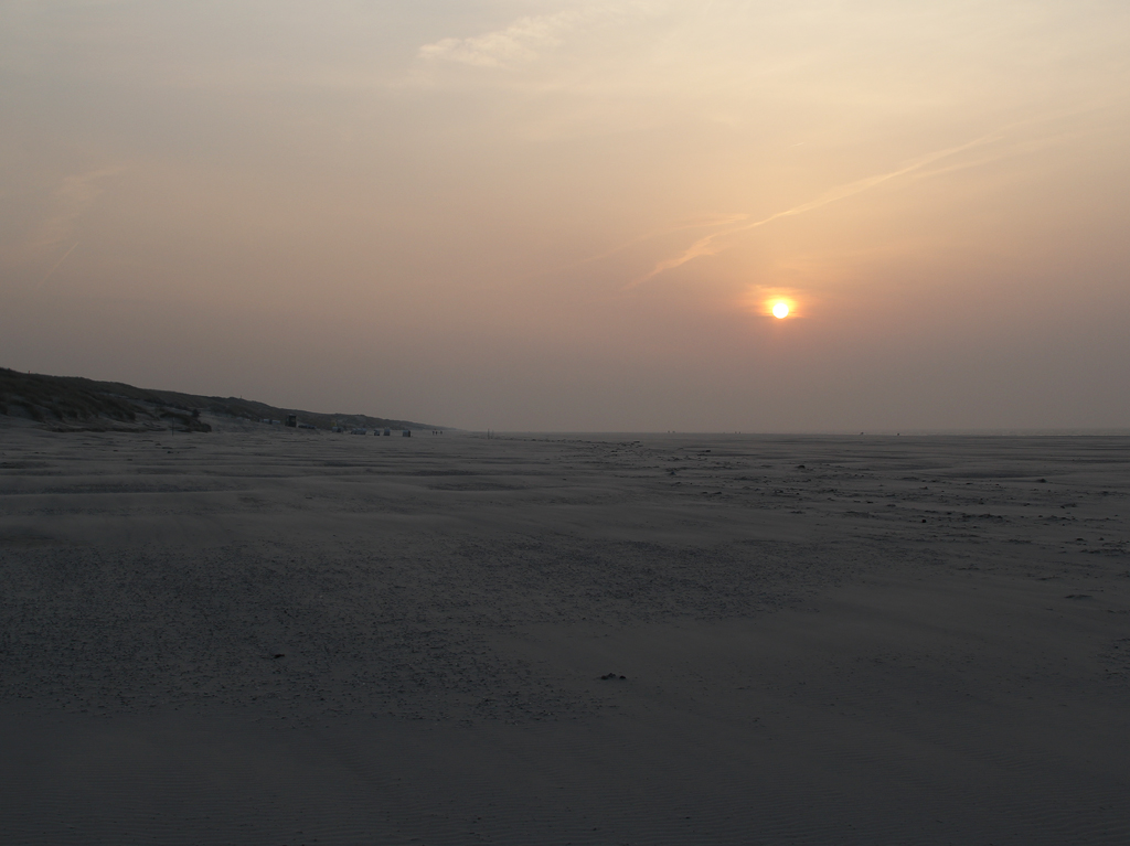 Sonnenuntergang am Juister Strand