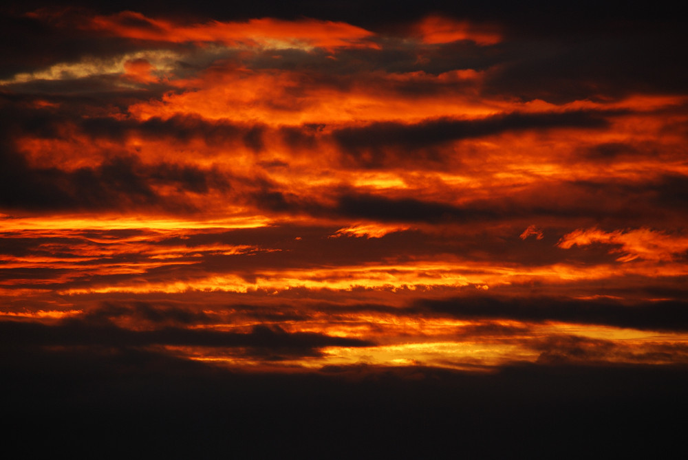 Sonnenuntergang am Jurafuss