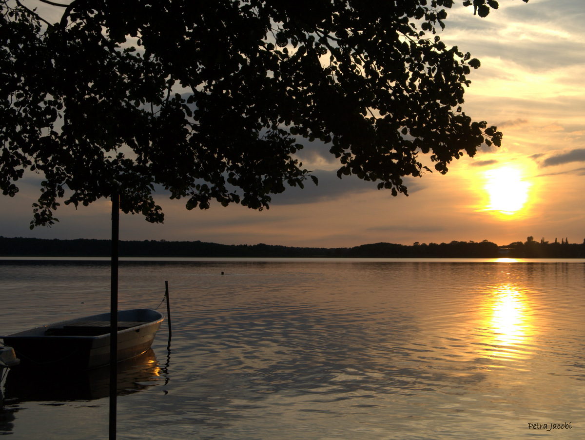 Sonnenuntergang am  Käbelicksee