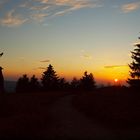 Sonnenuntergang am Kahlen Asten im Hochsauerland