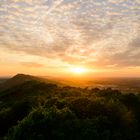 Sonnenuntergang am Kaiser-Wilhelm-Denkmal in Porta Westfalica