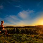 Sonnenuntergang am Kaiserstuhl