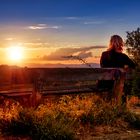 Sonnenuntergang am Kaiserstuhl