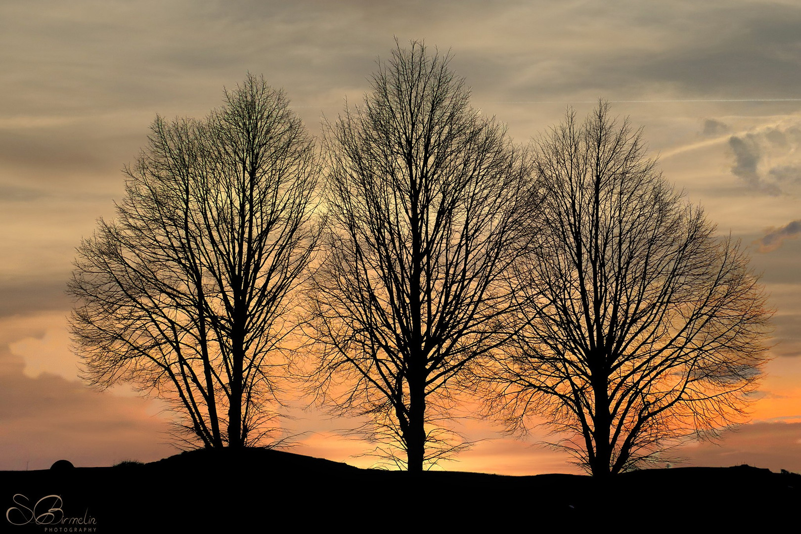 Sonnenuntergang am Kaiserstuhl 