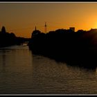 Sonnenuntergang am Kanal