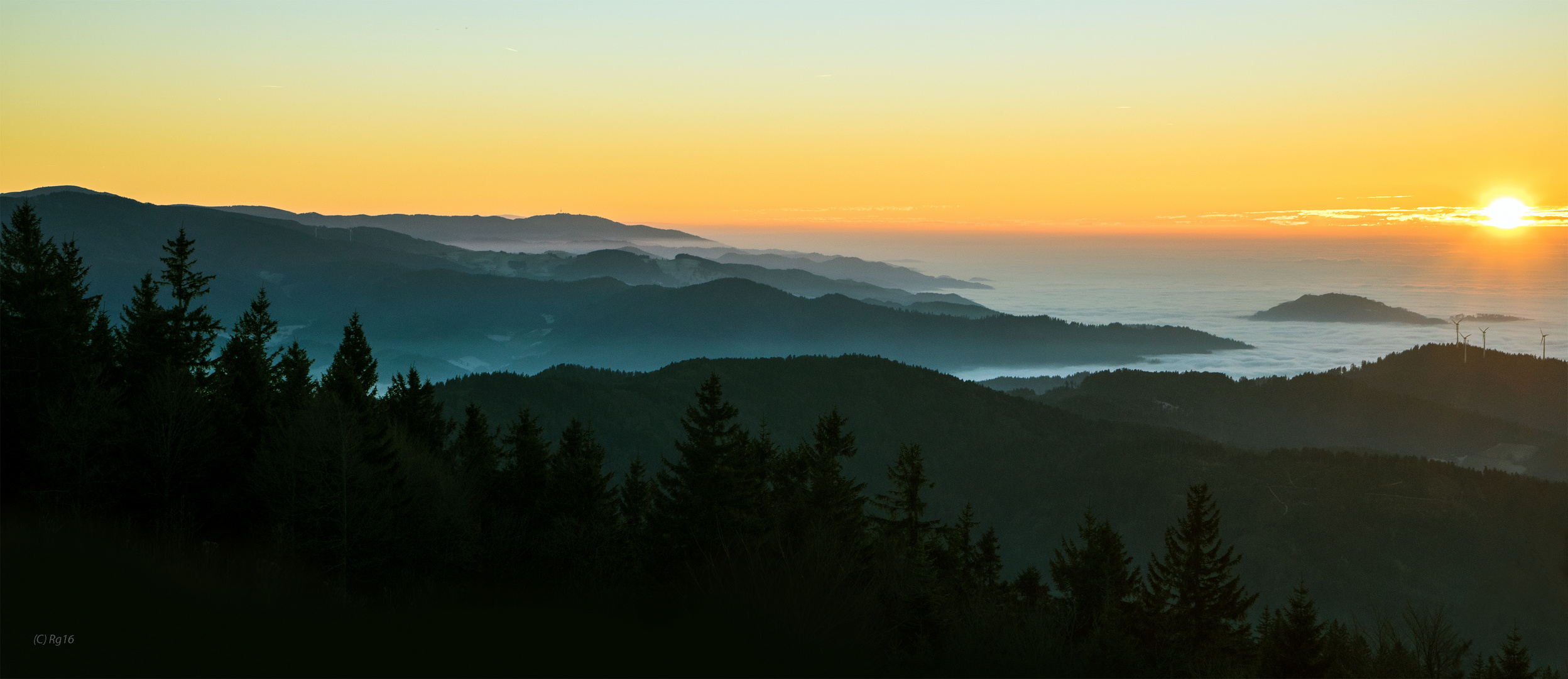 sonnenuntergang am kandel