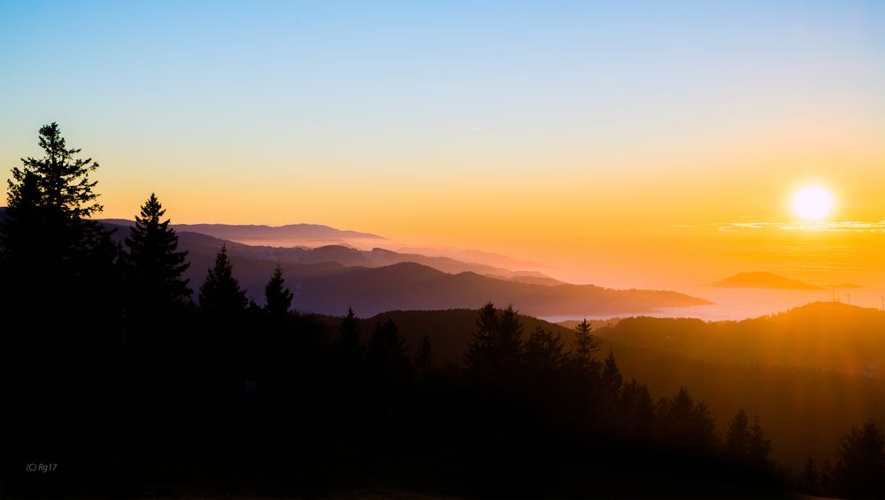 sonnenuntergang am kandel