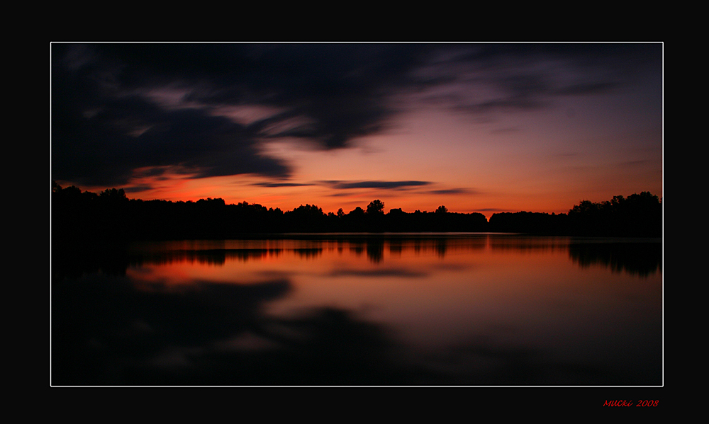 Sonnenuntergang am Karlsfelder See