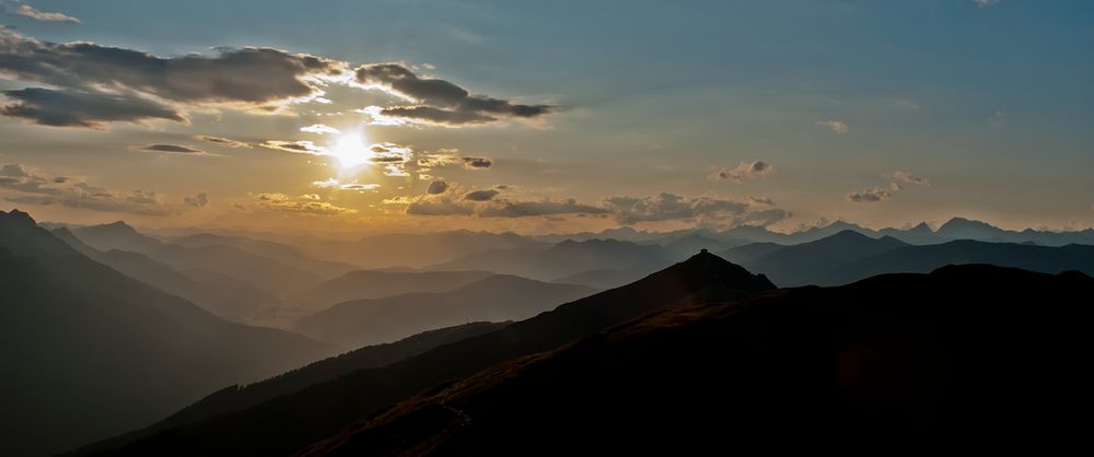 Sonnenuntergang am Karnischen Höhenweg (1)