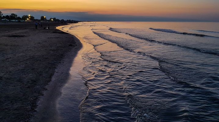 Sonnenuntergang am Kaspisches Meer