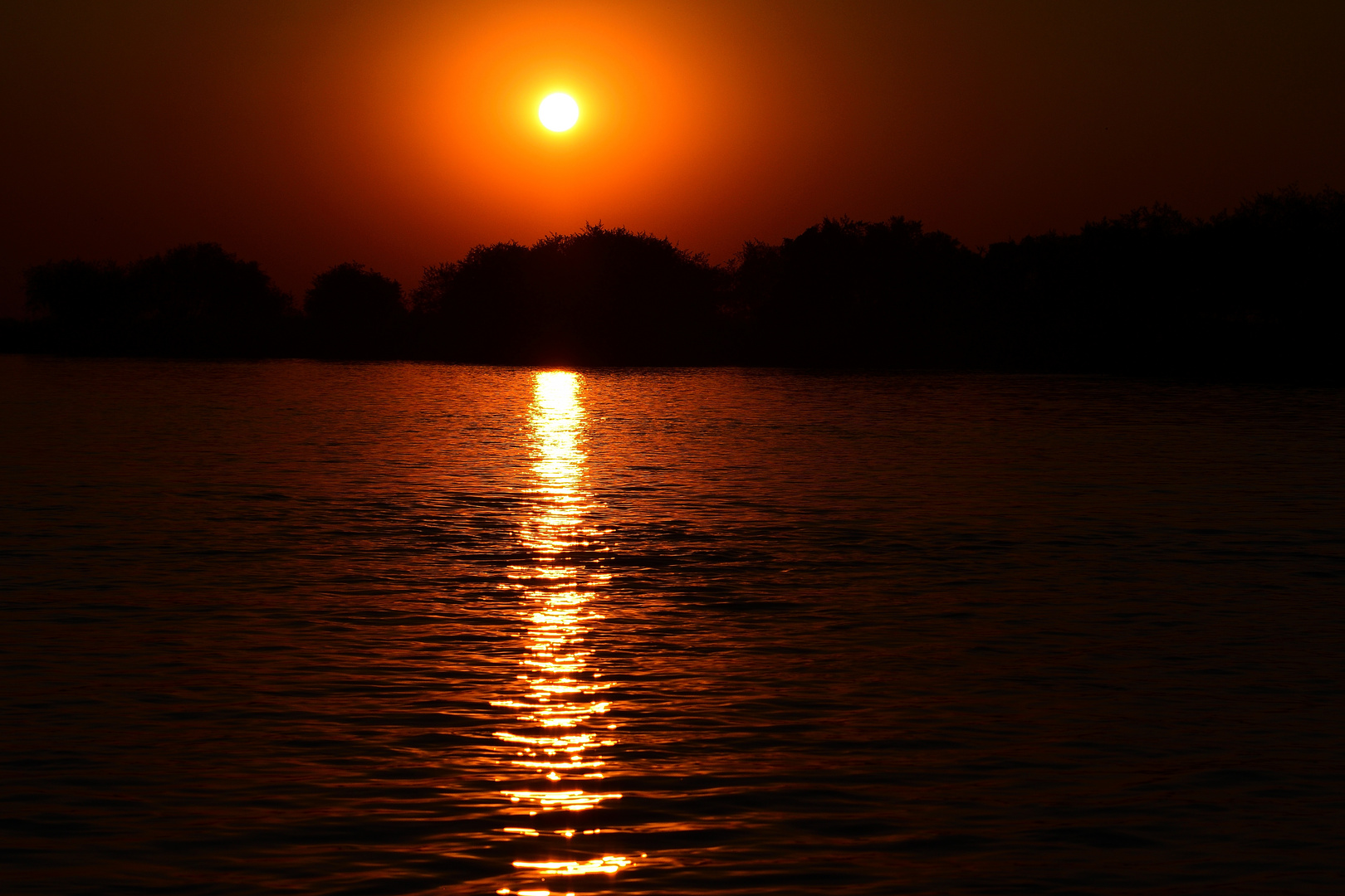 Sonnenuntergang am Kavango