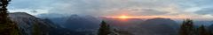 Sonnenuntergang am Kehlsteinhaus 1 (Panorama)