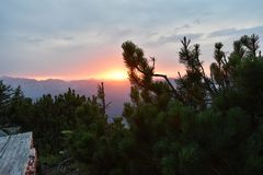 Sonnenuntergang am Kehlsteinhaus 3 