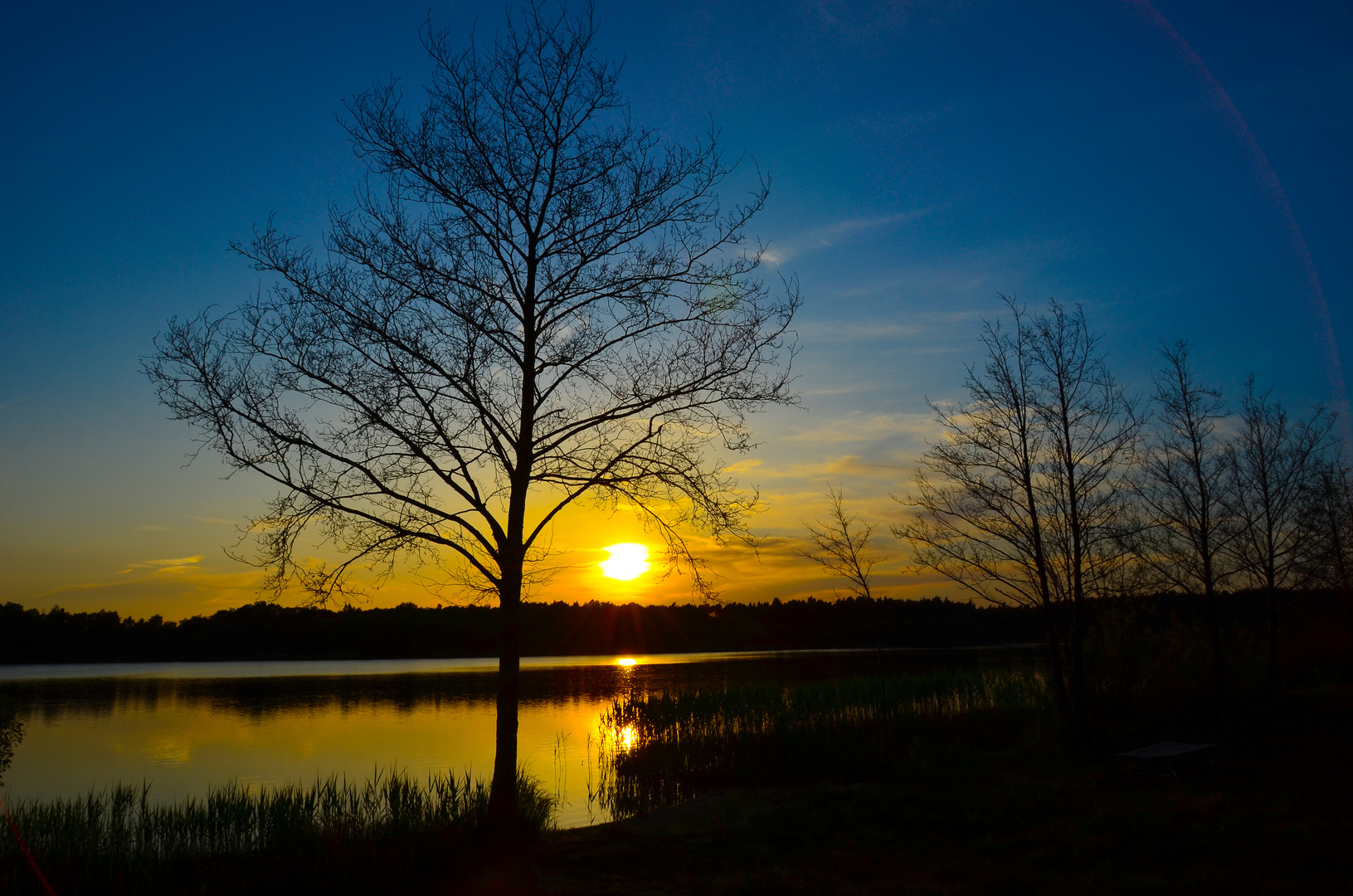 Sonnenuntergang am Kiebitz in Falkenberg