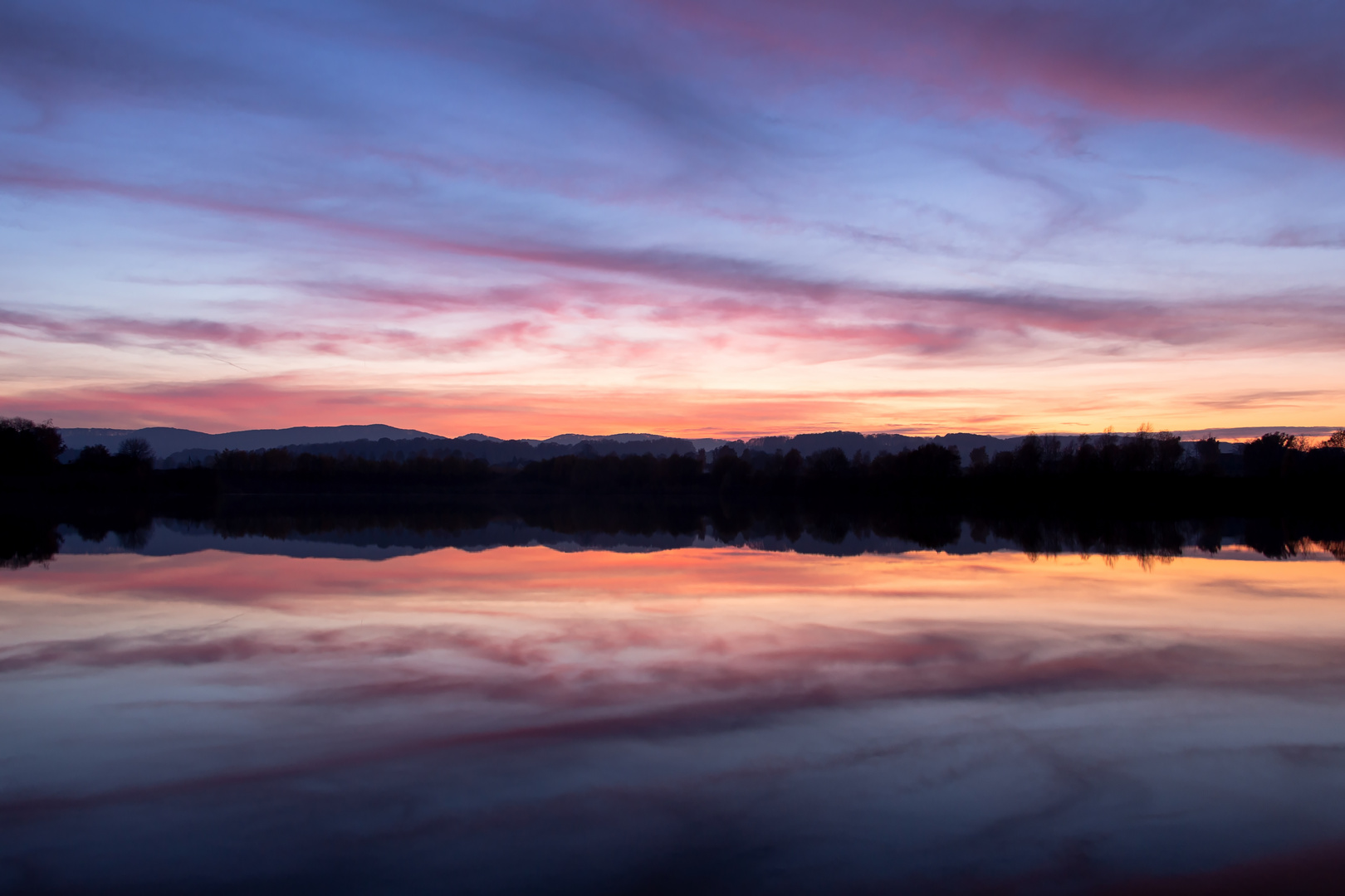 Sonnenuntergang am Kiessee