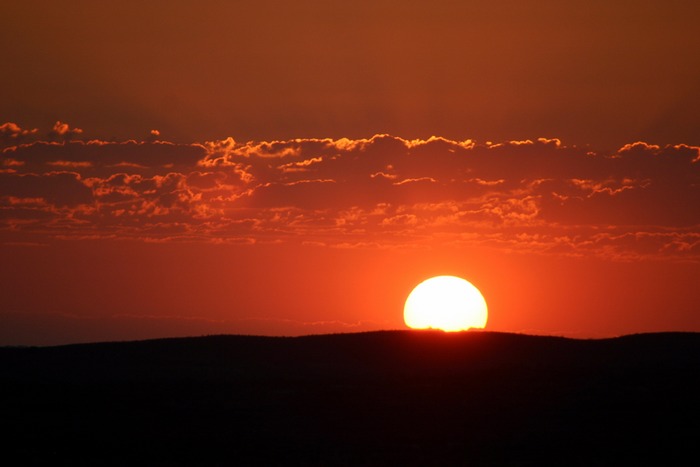 Sonnenuntergang am Kings Canyon