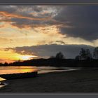 Sonnenuntergang am Kinzig See