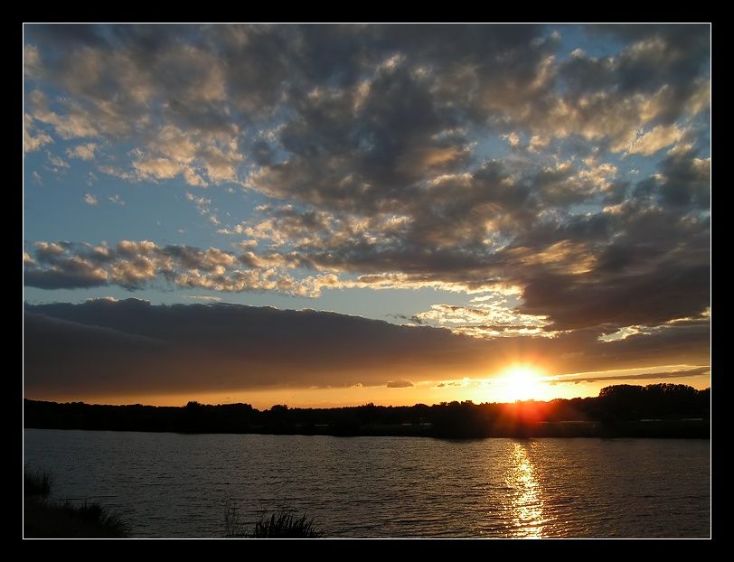 Sonnenuntergang am Kinzigsee