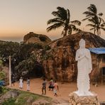 Sonnenuntergang am Kirinda Tempel