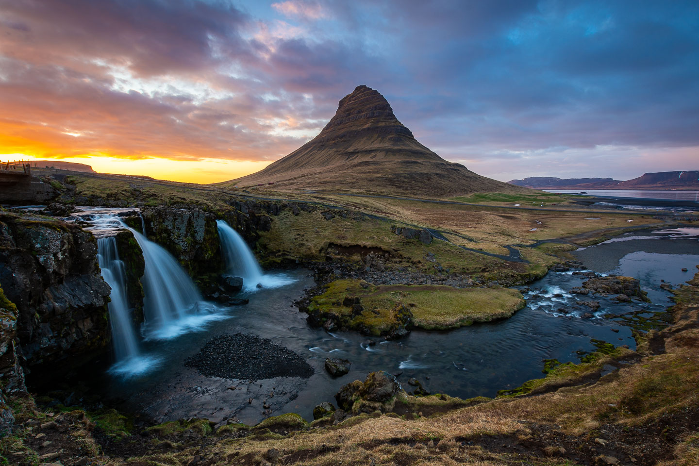 Sonnenuntergang am Kirkjufellsfoss