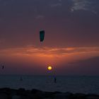 Sonnenuntergang am Kite Beach in Dubai