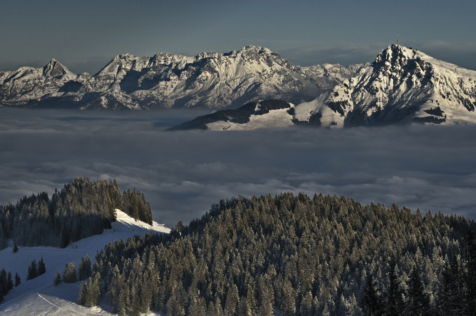 Sonnenuntergang am Kitzbühler Horn