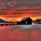 Sonnenuntergang am Klopeinersee