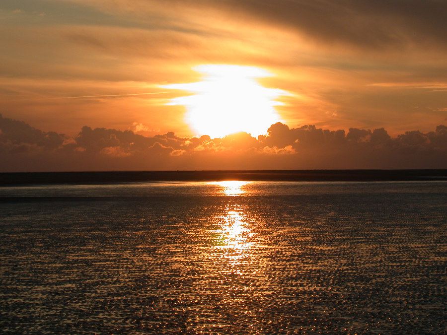 Sonnenuntergang am Kniepsand II