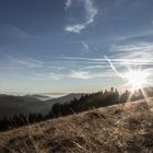 Sonnenuntergang am Knöpfles Brunnen