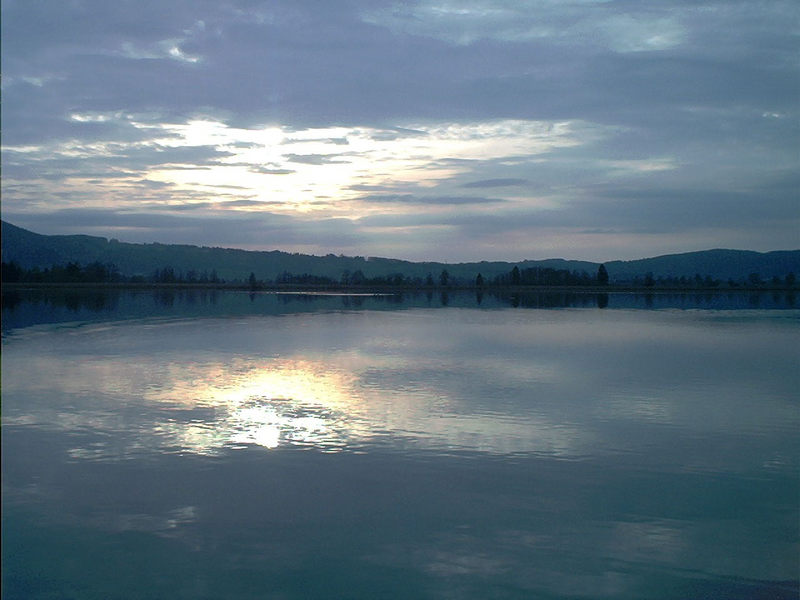 Sonnenuntergang am Kochelsee