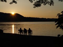 Sonnenuntergang am Kochelsee