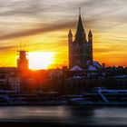 Sonnenuntergang am Köln - Rhein