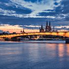 Sonnenuntergang am kölner Dom